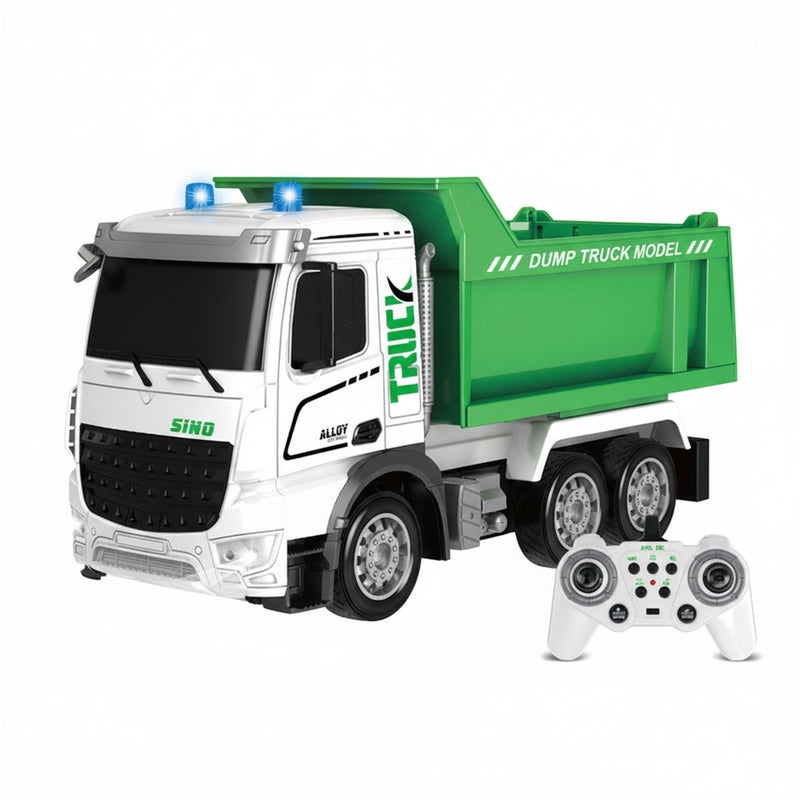 شاحنة نفايات 1/12 مع ريموت تحكم - اخضر - D2i8003HJ - Image 1
